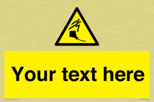 Custom warning kite flying near powerlines